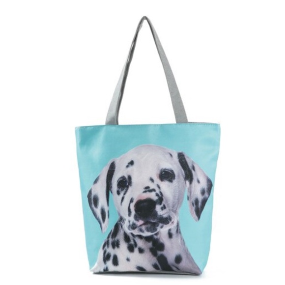 Handbags - 🌺RESERVED🌺 Canvas Shoulder Tote Handbag Dog
